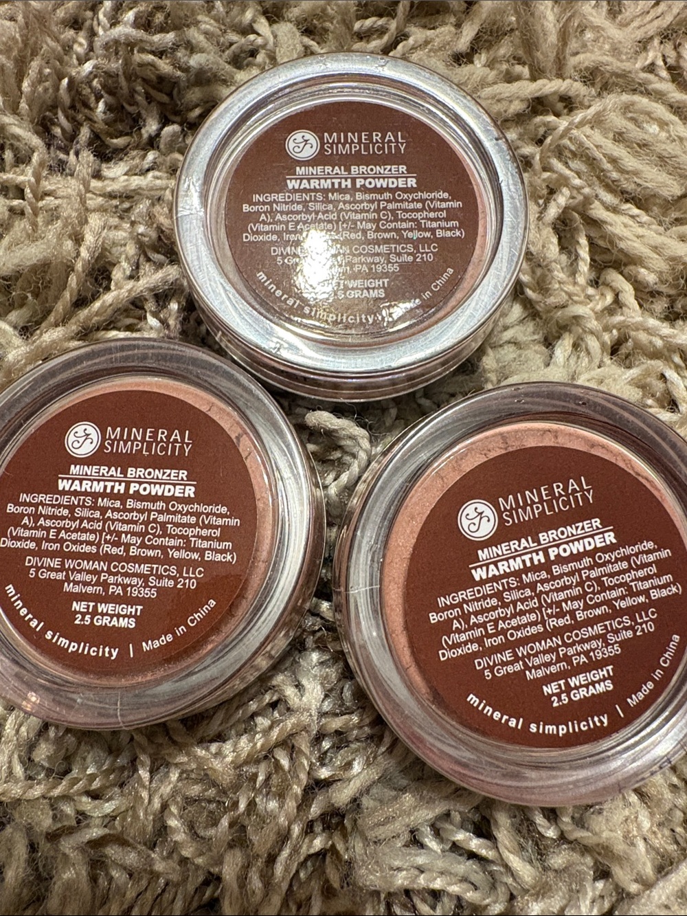 Simplicity Mineral Bronzer Warmth Powder - Brown Set 35 Individual 15